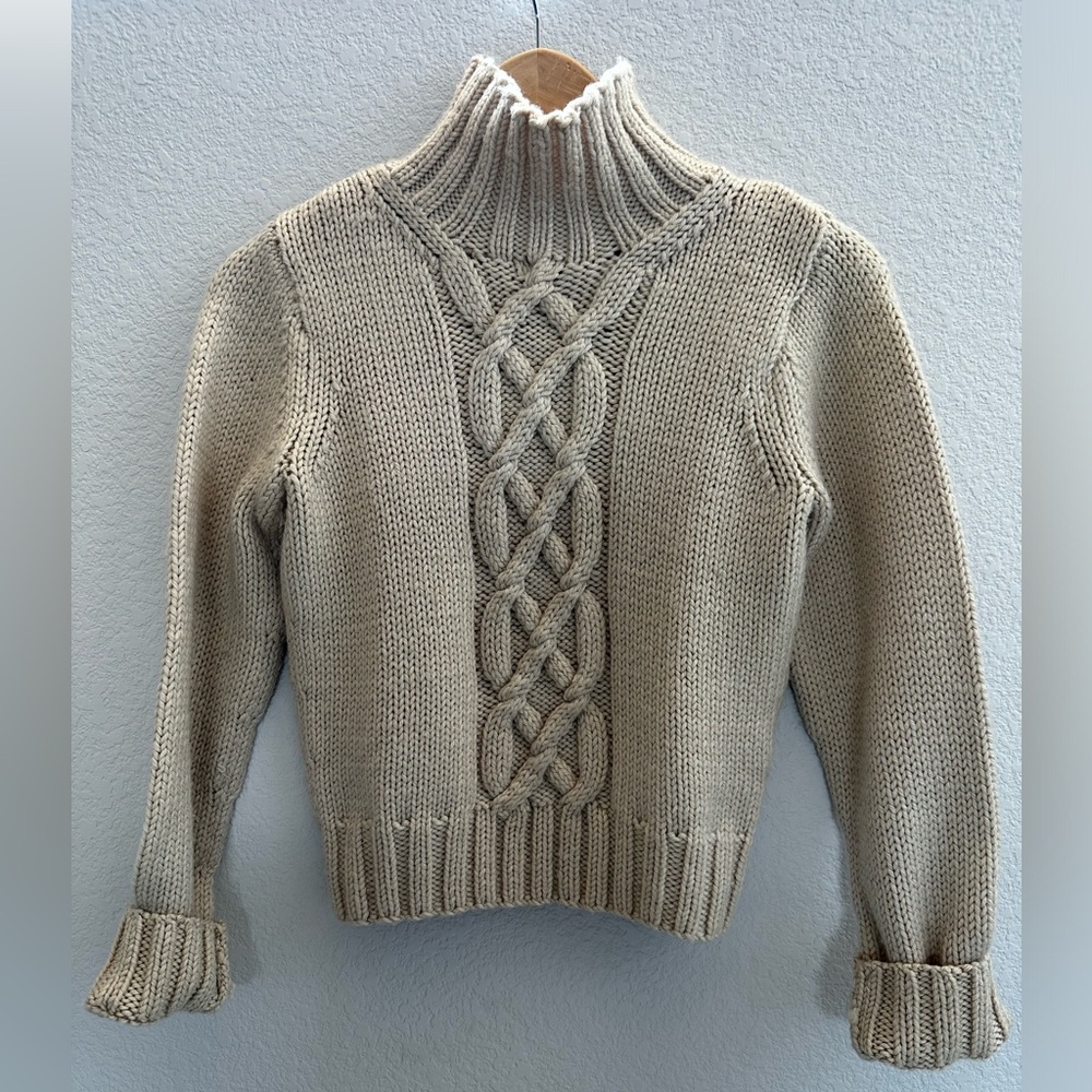 Cable knit sweater